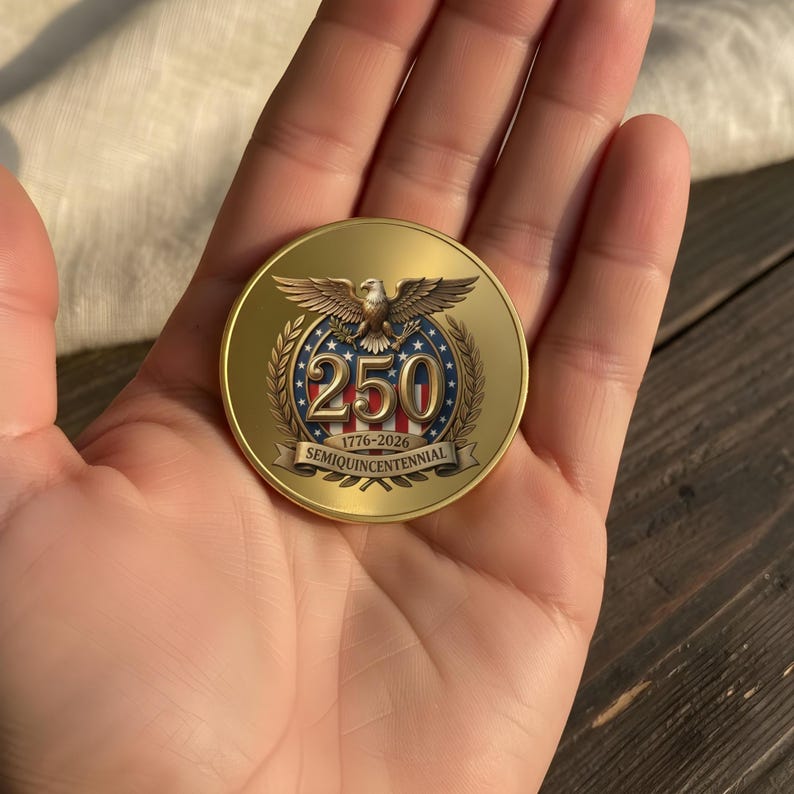 250th Anniversary USA Commemorative Coin, 1776-2026 Bicentennial ...