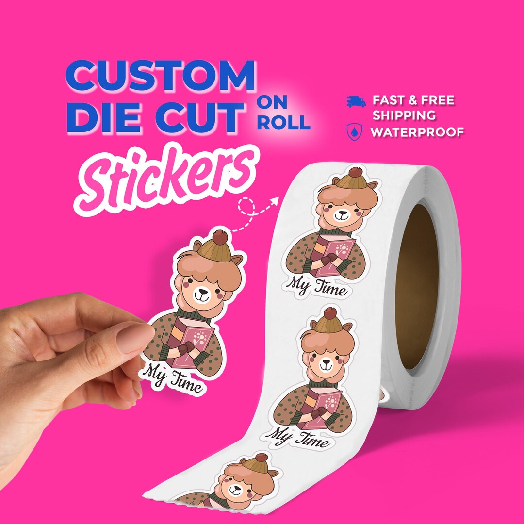 Order Sticker Custom Die Cut Vinyl Stickers: Personalized Logo Stickers, Waterproof ...