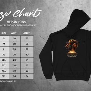Education Is Freedom Hoodie, Inspirational African American Art Sweatshirt, Unisex Graphic Hooded Pullover, Motivational Gift Idea
