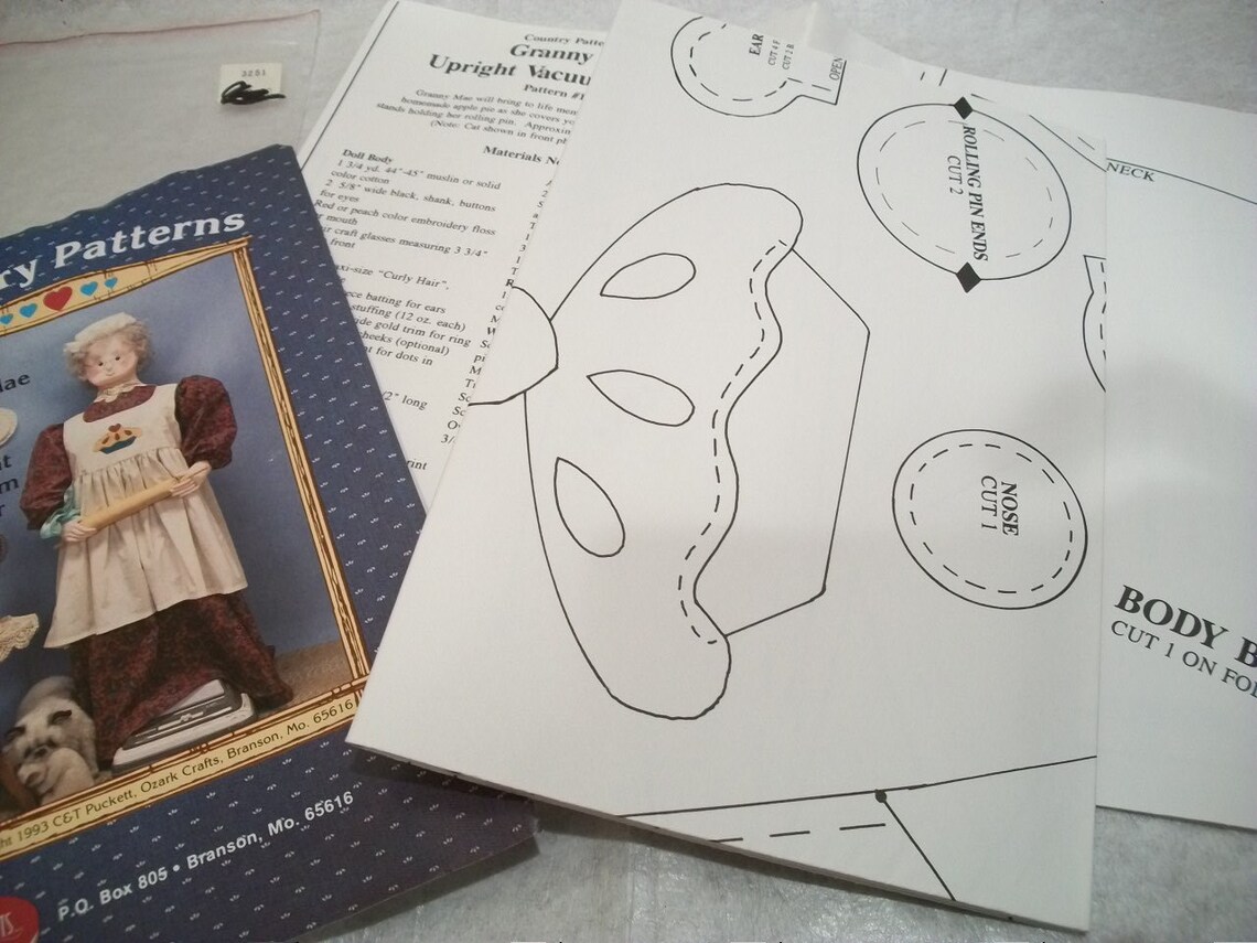 Pattern Vacuum Cover Granny Mae Pattern For Upright Vacuum Etsy