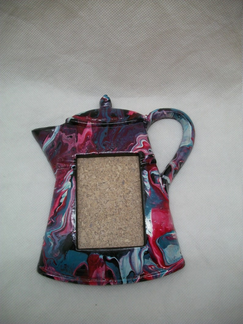 Small Ceramic Teapot Frame Handpainted Ceramic Teapot Frame Etsy