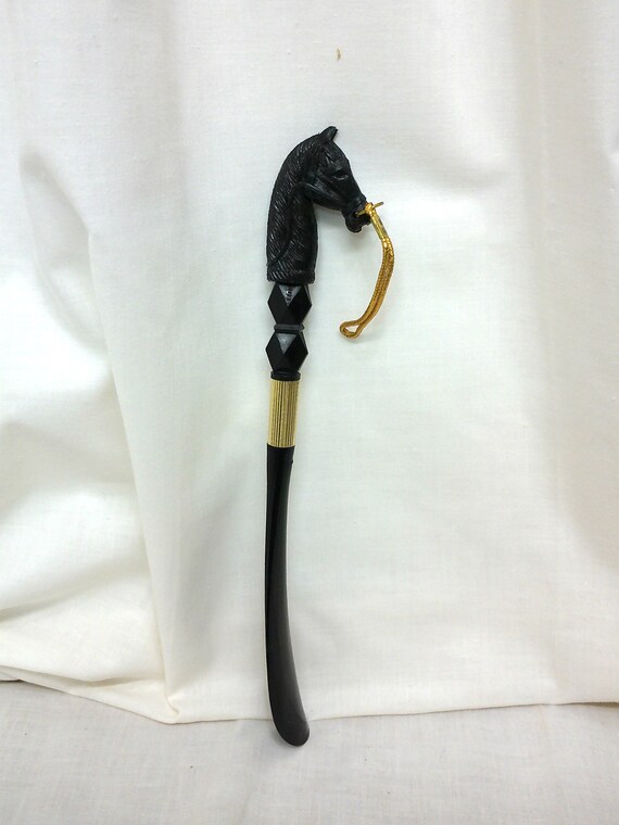 Vintage Plastic Horse Head Shoehorn, Made in Japa… - image 3