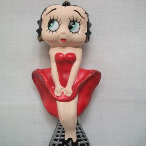 Vintage Betty Boop Ornament, Iconic Flapper Betty Boop, Betty Boop in Seven Year itch Pose, Betty Boop Christmas Tree Ornament, image 3