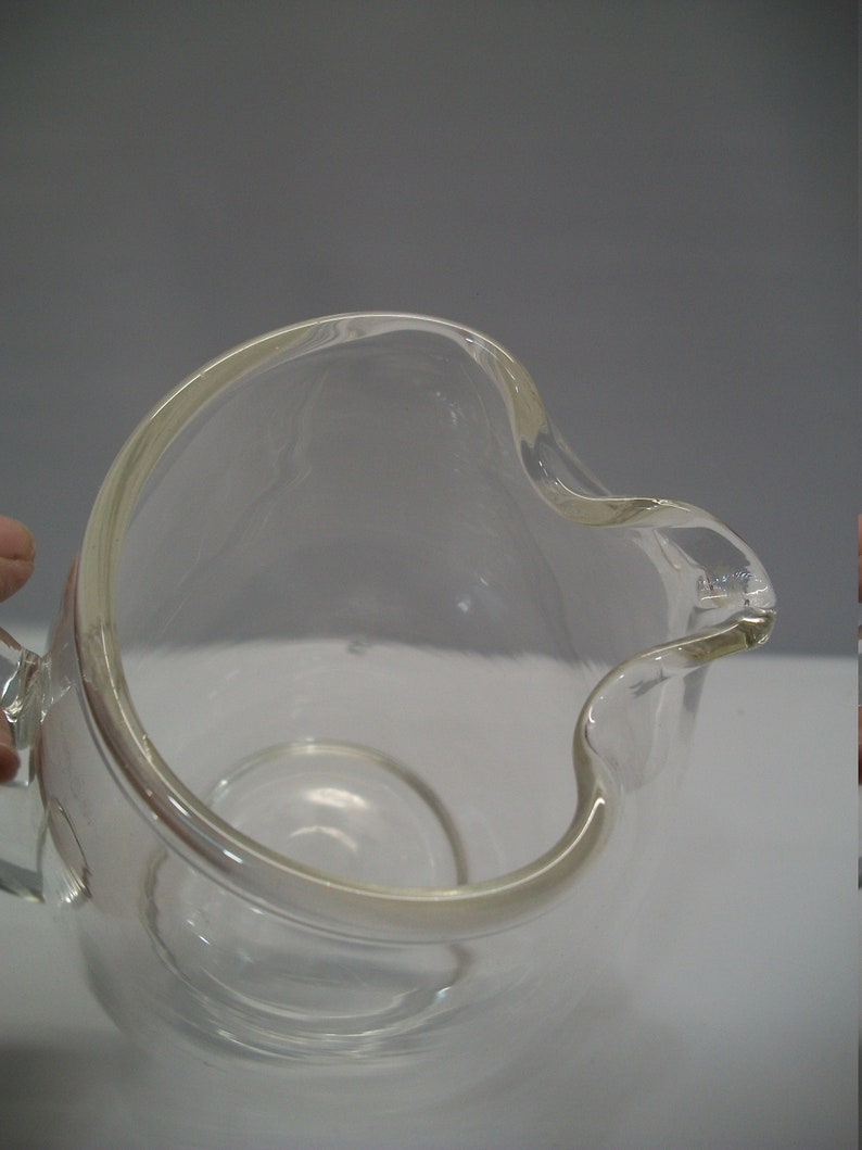 Vintage Juice Pitcher Small Juice Pitcher Clear Glass Etsy