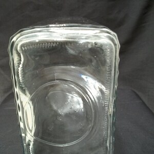 Vintage Refrigerator Water Bottle, Square Clear Glass Refrigerator Bottle, Vintage Juice or Water Container, image 4