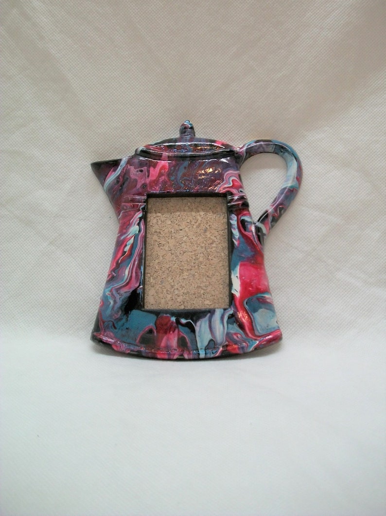Small Ceramic Teapot Frame Handpainted Ceramic Teapot Frame Etsy