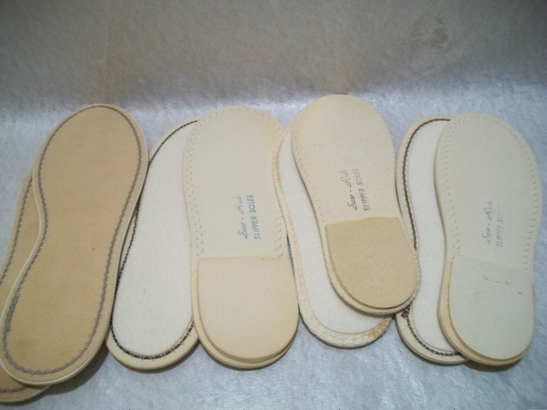 Vintage Slipper Soles Slipper Craft Shoe Making Supplies by Etsy