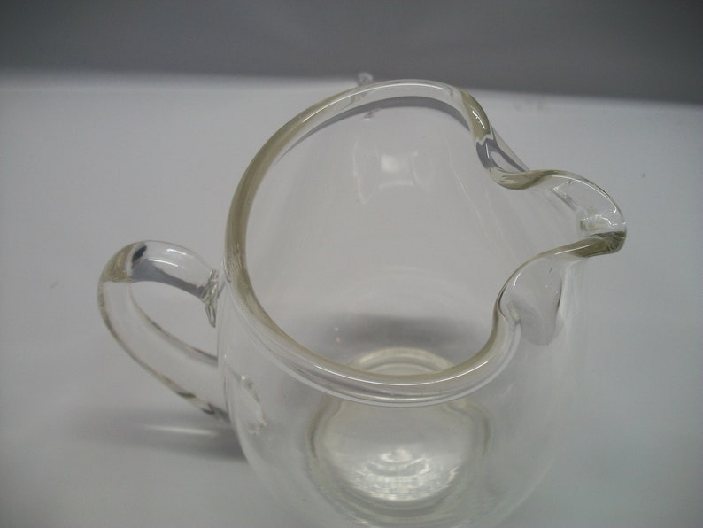 Vintage Juice Pitcher Small Juice Pitcher Clear Glass Etsy