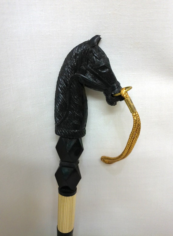 Vintage Plastic Horse Head Shoehorn, Made in Japa… - image 1