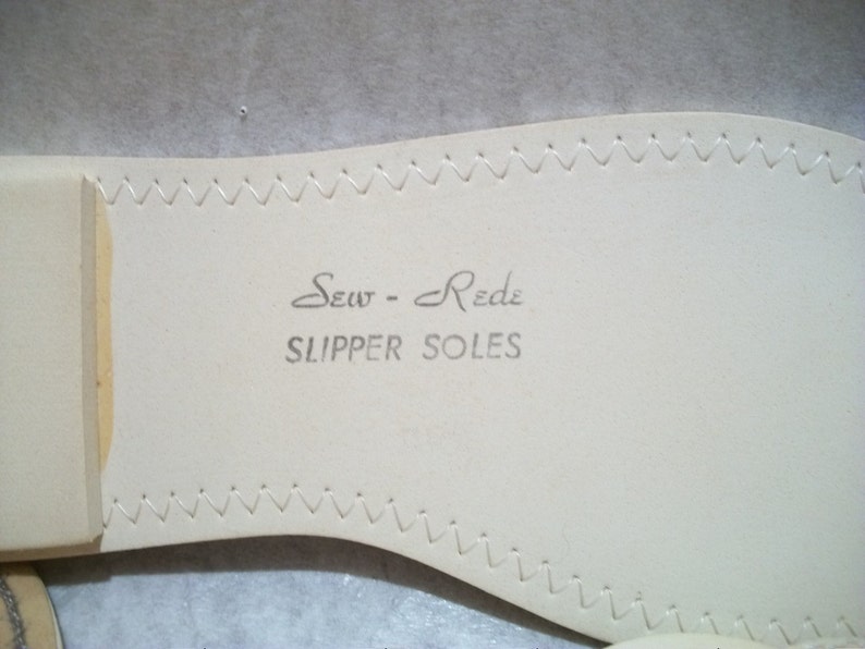 Vintage Slipper Soles Slipper Craft Shoe Making Supplies by Etsy