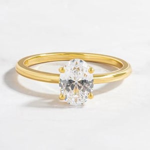 Oval Verlobungsring, CZ Ring, Versprechensring, Ehering, Verlobungsring, Jubiläumsring, Diamantring, Zirkonia Ring Goldring