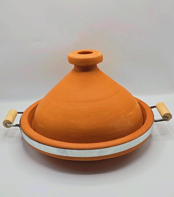 Tajine marocain authentique en terre cuite tous feux sauf induction