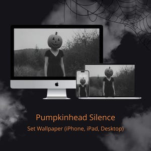 Halloween Spooky Wallpaper Set for iPhone iPad Desktop | Ghost Witch Pumpkin Aesthetic | Digital Background for Halloween Decor