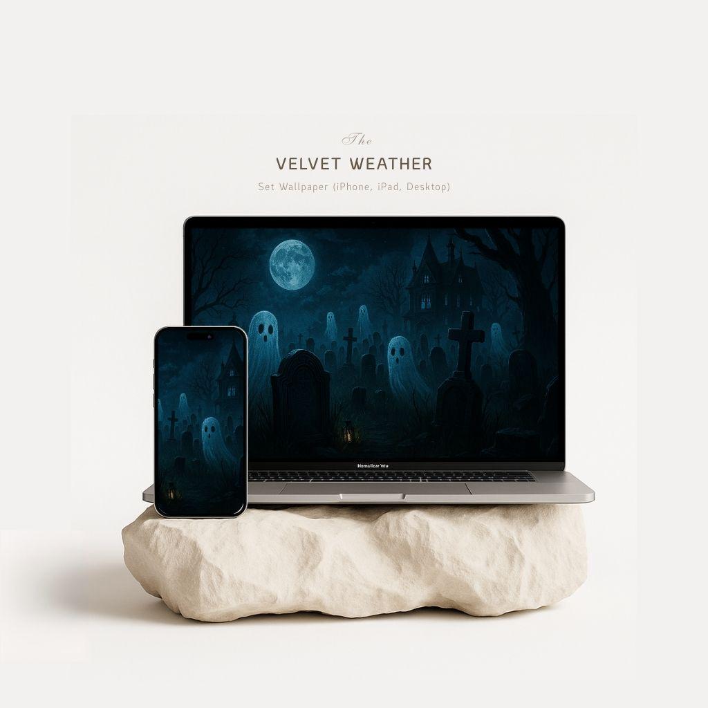 Cemetery wallpaper - Etsy België, image size:1024x1024