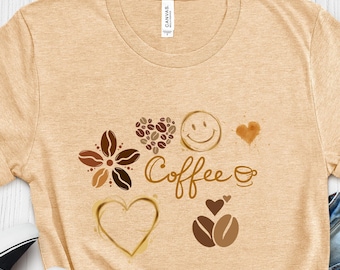 Coffee Lover T-Shirt, Trendy Comfort Colors Graphic Tee