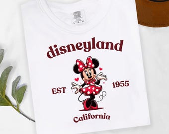 comfort colors minnie shirt. disneyland est 1955 california