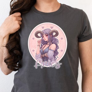 Aries Horoscope Women&#39;s T-shirt: Zodiac-Inspired Design for the Fearless and Fiery