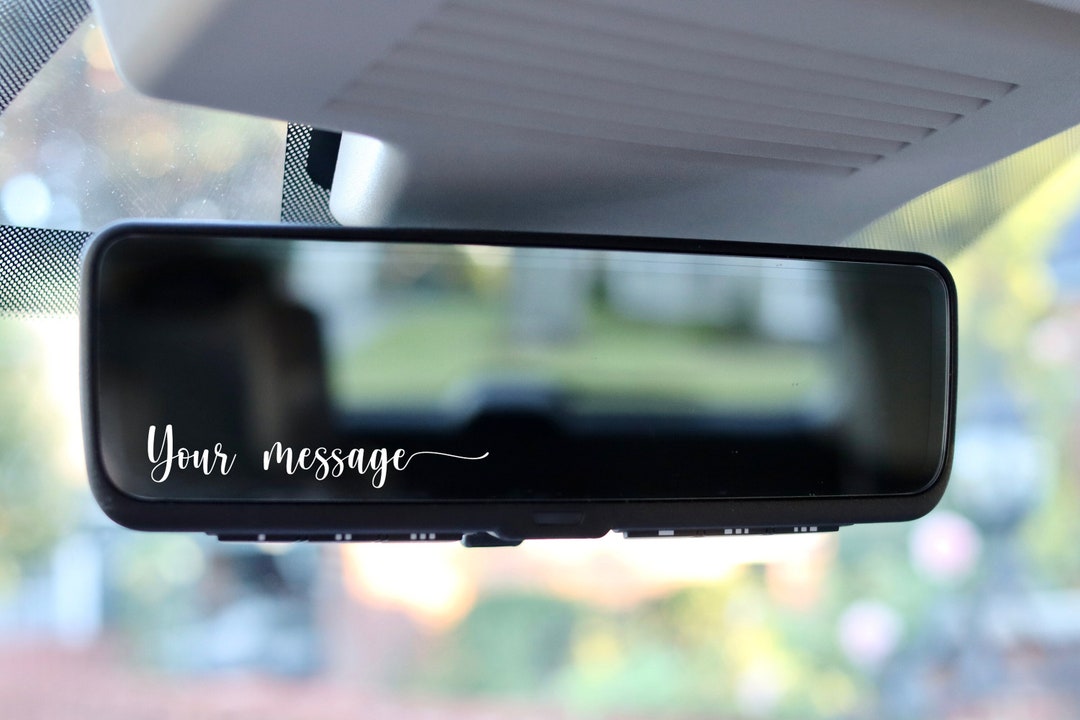 Custom Message Mirror Sticker. Positive Affirmations for Mental Health ...