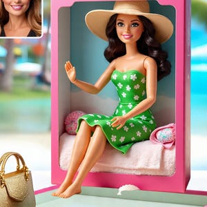 Custom Barbie Doll Portrait  Personalized Barbie Box Digital File  Turn Your Photo into Barbie Style Gift  Trending Digital Download