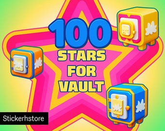 Monopoly Go Star Vault para Adesivos 100 estrelas (Novo Álbum)