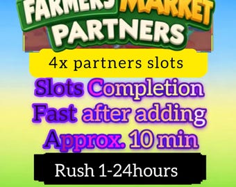 Événement Monopoly Farmers Market Partners : 4 créneaux horaires disponibles. Livraison à temps.