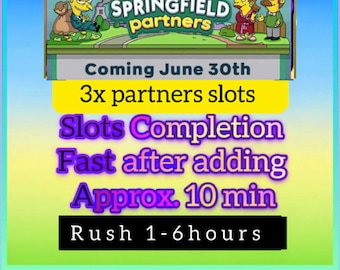 Springfield Partners event 3 Slots Monopoly : - Fast Delivery