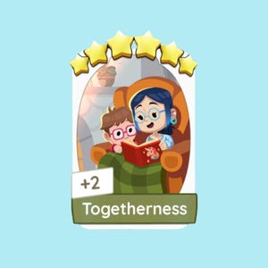 Monopoly Go Zweisamkeit 6 Sterne Sticker Gemütliches Trost Album (Set 19)