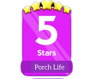 Set di adesivi Monopoly 5 stelle Porch Life 18/07