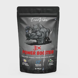 EroVibe 3X Power Booster – Men’s Herbal Vitality & Wellness Support – 10 Capsules