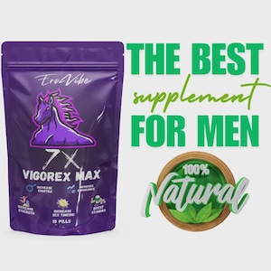 EroVibe Vigorex Max – Men’s Herbal Wellness & Vitality Support Supplement – 10 Capsules