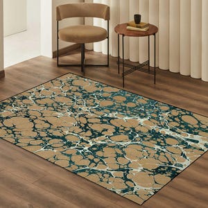 Marble Design Rugs, Modern Marble Pattern Area Rugs for Living Room, Bedroom  Office, Stylish Non-Slip Washable Rugs, New Housewarming Gift