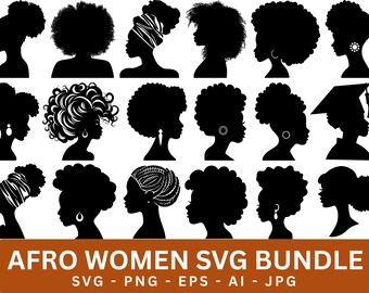 Black Girl Magic SVG Bundle: Afro Woman Cut Files (Digital Download)