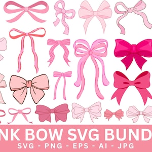 Ribbon Bow SVG Bundle, Coquette Bow Svg, Ribbon bow Svg, Bow Svg Png, Hair Bow Svg, Bow Illustrations, Hand Drawn Bow Clip Art,Ai,Eps,Jpg
