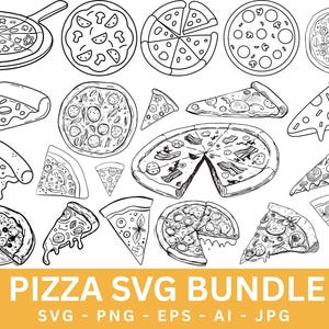 Cute Pizza Svg Bundles, Pizza Slice Svg Bundles, Pizza Clipart, Pizza PNG Bundles, Pizza Vector, Pizza Pier Svg, Pizza Lover Svg, Pizza Pie