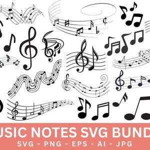 Music note svg,Musical Notes SVG,Music Notes Cut Files For Cricut,Musical Notes Clipart,Music Notes Vector,Music Key svg,Treble Clef,Ai,Eps.
