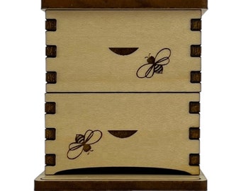 Colmena en miniatura (color a elegir) - Colmena pequeña - Colmena de juguete - Colmena modelo