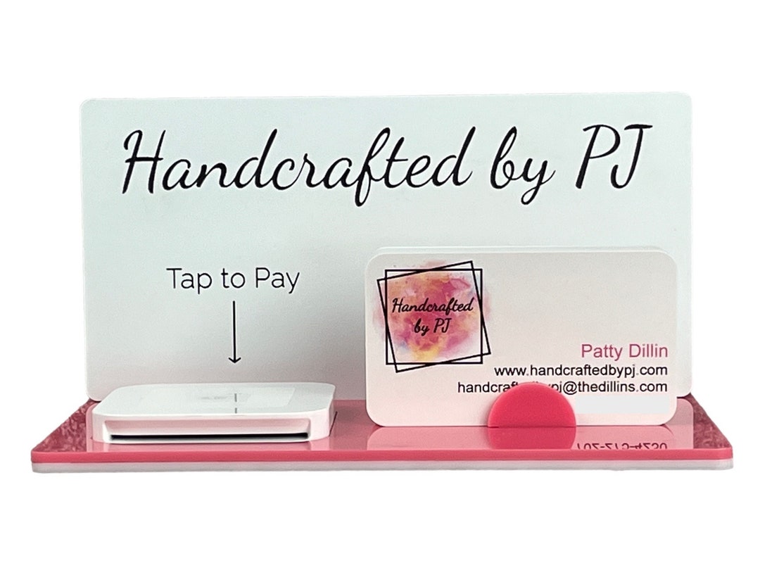 Square Card Reader Sign Square Card Reader Holder Business Card Holder
