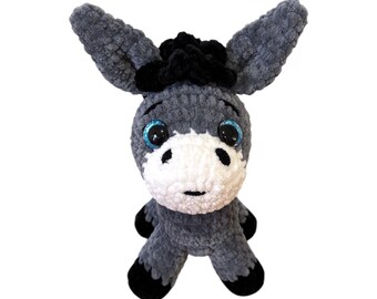 Crochet Donkey - Chenille Donkey