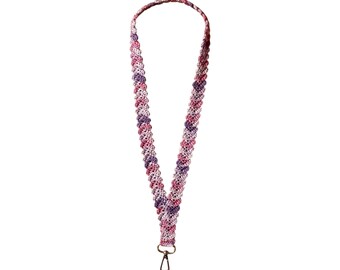 Crochet Lanyard - Shades of Purple