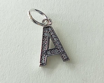 Pandora Sterling Silver Letter A Initial Dangle Charm