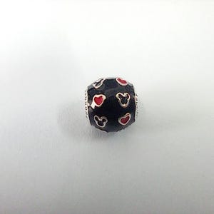 pandora mickey and hearts charm, 925 silver