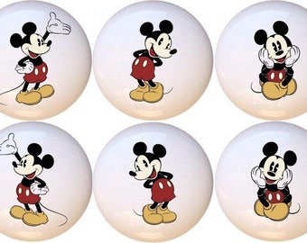 Mickey Dresser Knobs Etsy