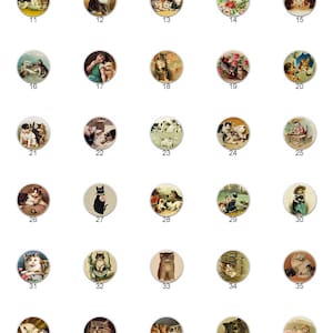Victorian Cats Retro Kittens Feline by cmc DECORATIVE Ceramic Dresser Drawer PULLS Cabinet Cupboard KNOBS