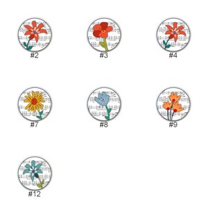 Flowers on Sheet Music by db DECORATIVE Ceramic Dresser Drawer PULLS Cabinet Cupboard KNOBS