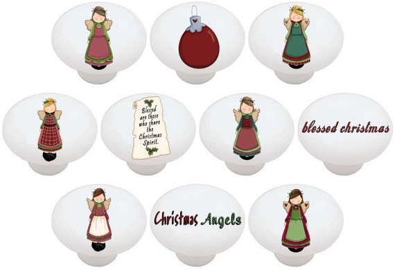 christmas dresser knobs YTYVAGT Round Dresser Drawer Knobs,Kitchen Handles for Cabinets,Dresser Handles and Knobs,4-Pc,Christmas Snowman in Winter