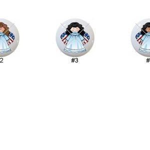 American Angels by Alenka Angel Images on 1.5" DECORATIVE Glossy Ceramic Dresser Drawer PULLS Cabinet Cupboard KNOBS