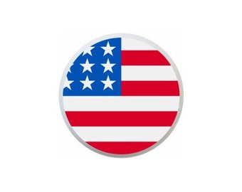 USA United States of America Flag DECORATIVE Ceramic Dresser Drawer Pulls Cabinet Cupboard KNOBS