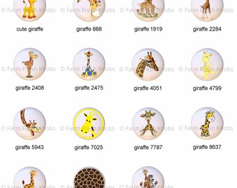 Giraffes Giraffe Decorative Glossy Ceramic Drawer Pulls Dresser Cabinet Knobs