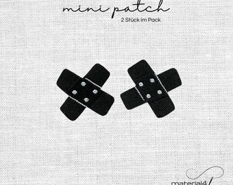 2 Stück mini Pflaster Patch 2x2 cm Aufnäher Bügelbild. 4006