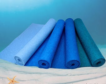 4 Filzplatten im Set: je 20x30cm Wollfilz 2 mm dick
